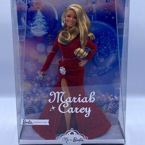 Barbie Mariah Carey Holiday Signature Christmas 2023 Doll Red Dress